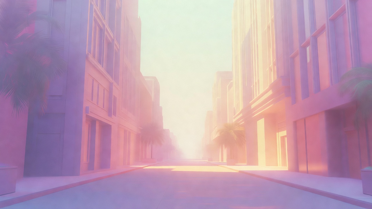 Neon-lit downtown street representing an engineering-first execution stack